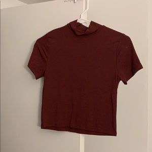 Maroon crop top